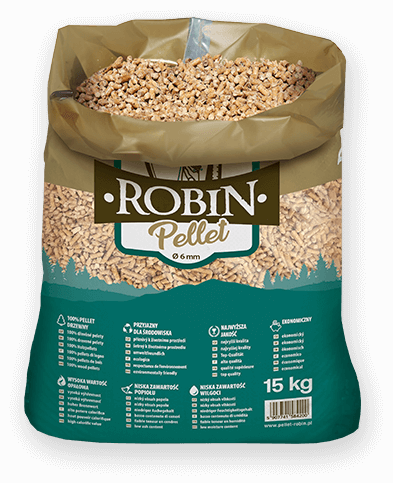 worek pelletu opałowego Robin do kupienia w Mielcu lub sklepie internetowym